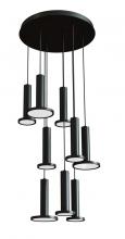 AFX Lighting, Inc. LNAP99L30D1BKRND9 - Luna 9 Light LED Round Pendant