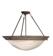 AFX Lighting, Inc. H7313RBSCT - Three Light Oil Rubbed Bronze White Swirl Glass Up Pendant