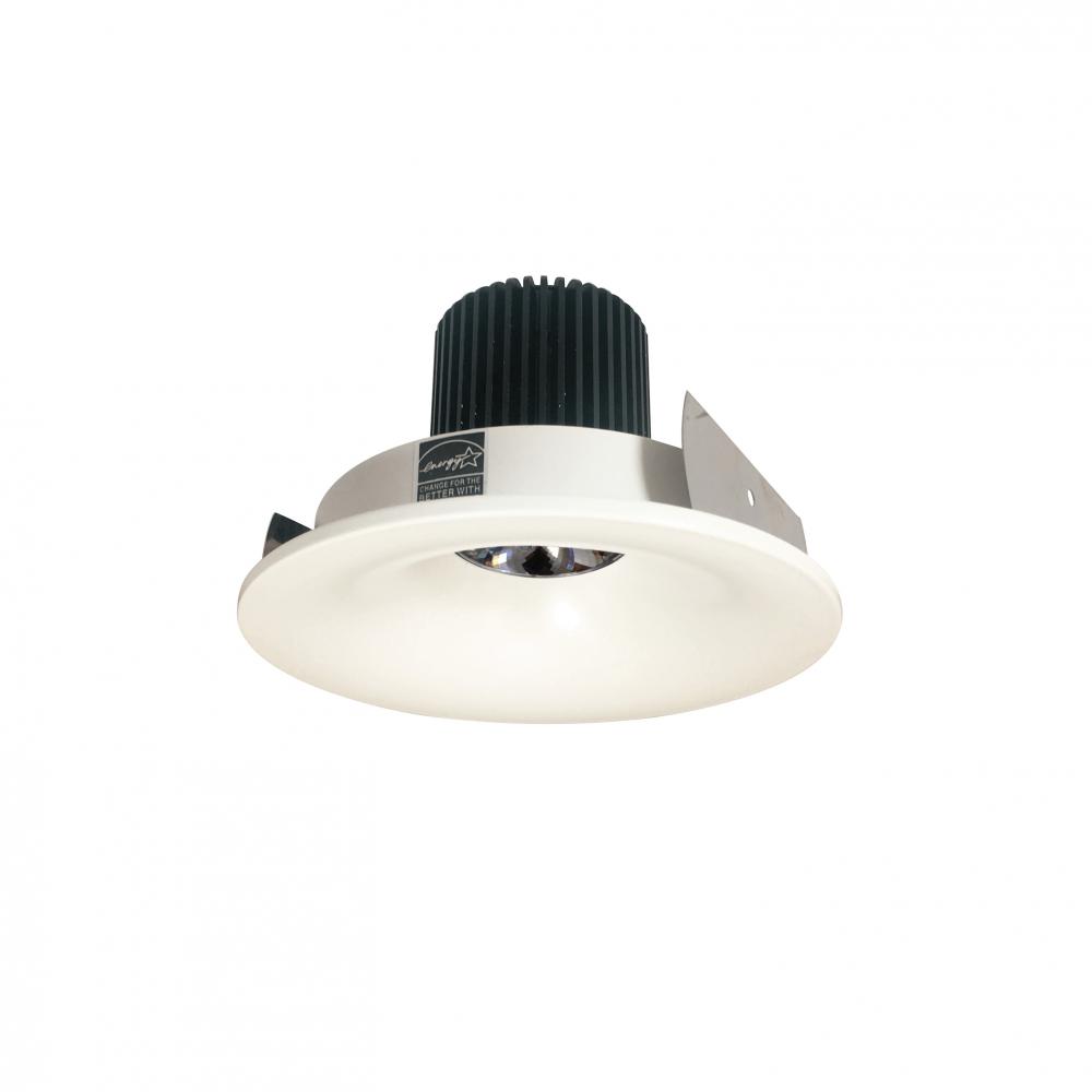 4" Iolite LED Round Bullnose, 10-Degree Optic, 800lm / 12W, 3000K, White Finish