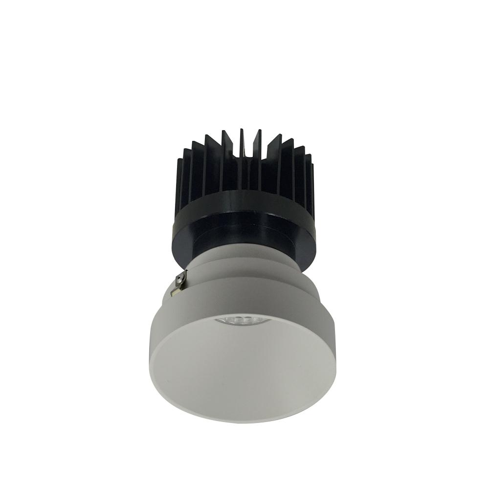 4" Iolite LED Round Trimless Downlight, 10-Degree Optic, 800lm / 12W, 2700K, White Finish