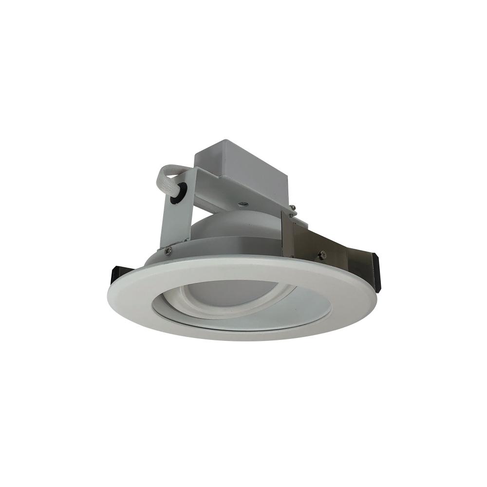 5" Cobalt Adjustable LED Retrofit, 1200lm / 14W, 3500K, White Reflector / White Flange