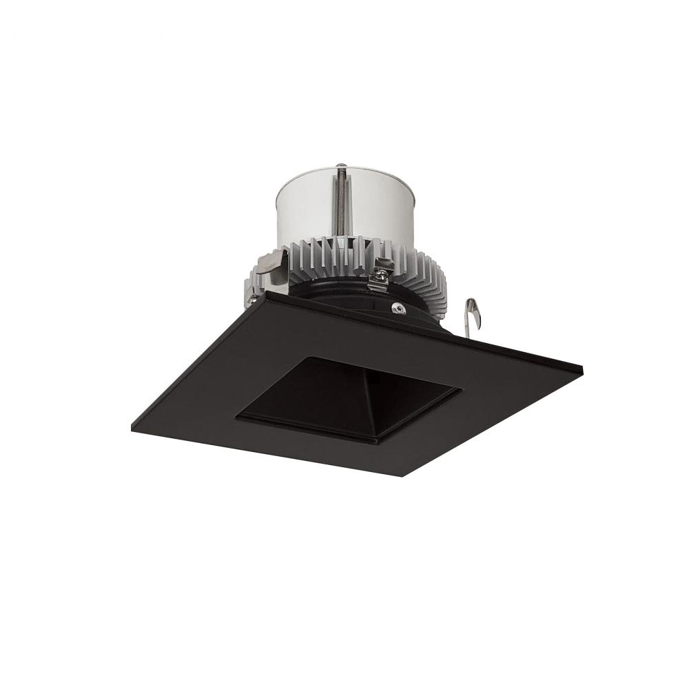 4" Cobalt Click LED Retrofit, Square Reflector, 1000lm / 12W, 3000K, Black Reflector / Black