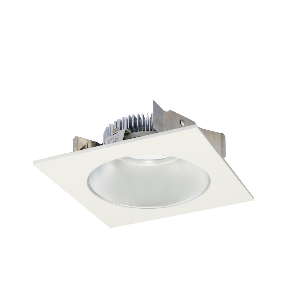 4" Cobalt Shallow High Lumen LED Trim, Square/Round Reflector, 850lm, 2700K, Haze / White