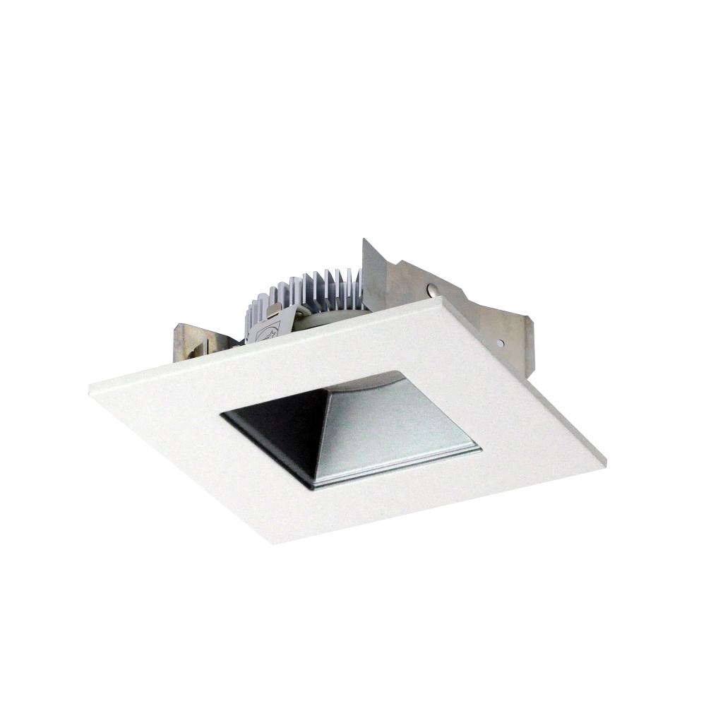 4&#34; Cobalt Shallow High Lumen LED Trim, Square/Square Regress, 850lm, 2700K, Haze/White