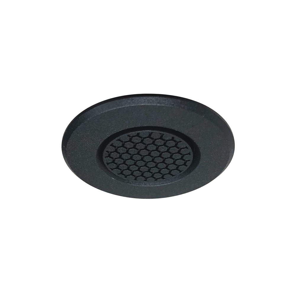 1" Round M1 Hex Cell Louver Trim, Black