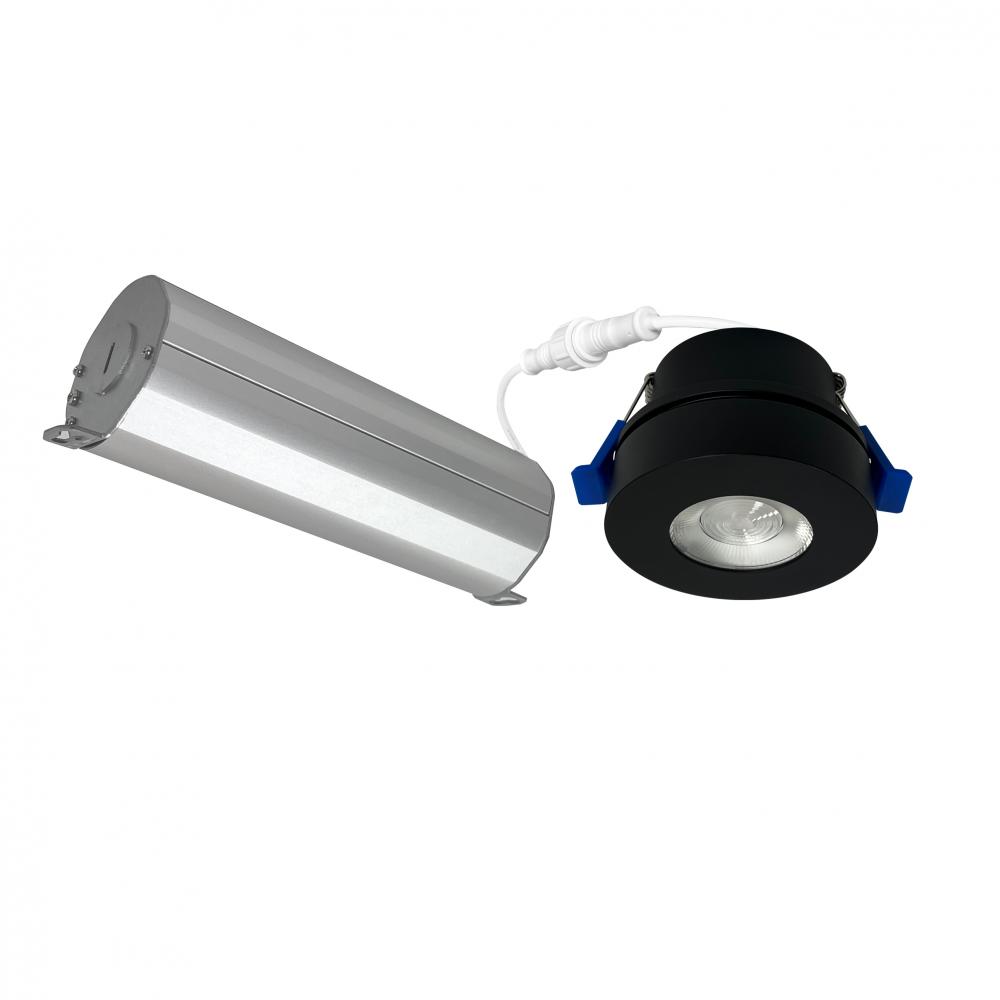 2" M-Wave Can-less Adjustable LED Downlight, 3000K, Black finish