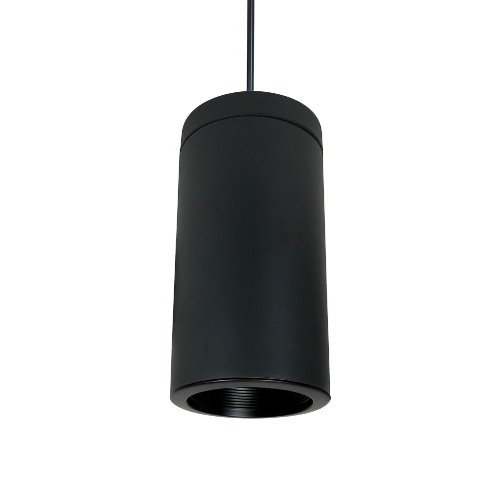 6" Cylinder, Black, Pendant Mount, 35W Med. Base, Ref., Black