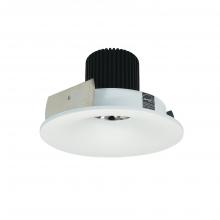 Nora NIO-4RNB35QMPW - 4" Iolite LED Round Bullnose, 10-Degree Optic, 800lm / 12W, 3500K, Matte Powder White Finish