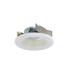 Nora NLCBS-4W528527WW - 4" Cobalt Shallow High Lumen LED Trim, Round Baffle, 850lm, 2700K, White