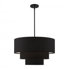  50274-04 - 4 Light Black Pendant Chandelier