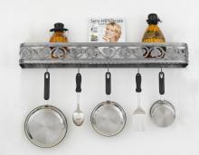 Hi-Lite MFG Co. H-80-34Y-B-BK01/B-SIL - POT RACK COLLECTION