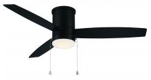 WAC Online F-073L-MB - Atlantis Flush Matte Black With Luminaire