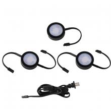 WAC Online HR-AC73-CS-BK - Puck Light Kit- 2 Double Wire Lights, 1 Single Wire Lights, and Cord