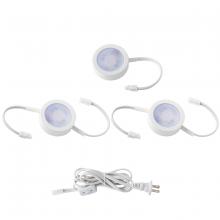 WAC Online HR-AC73-CS-WT - Puck Light Kit- 2 Double Wire Lights, 1 Single Wire Lights, and Cord