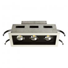 WAC Online MT-3LD311R-W940-BK - Mini Multiple LED Three Light Remodel Housing with Trim and Light Engine