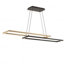 WAC Online PD-81442-27-BK/AB - Double Entendre Linear Pendant