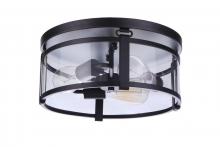 Craftmade 55383-FB - Elliot 3 Light Flushmount in Flat Black