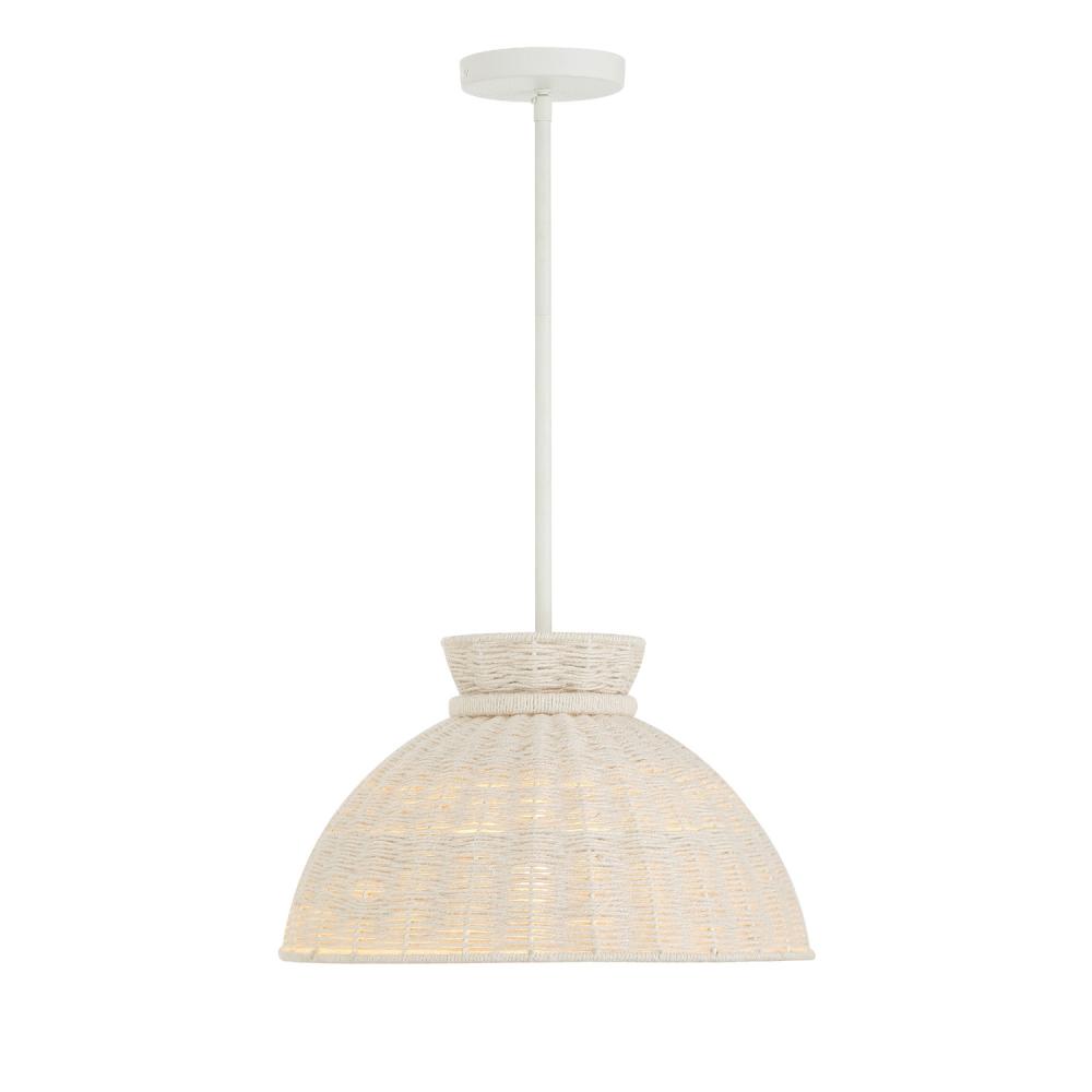 Reese 1 Light Matte White Pendant