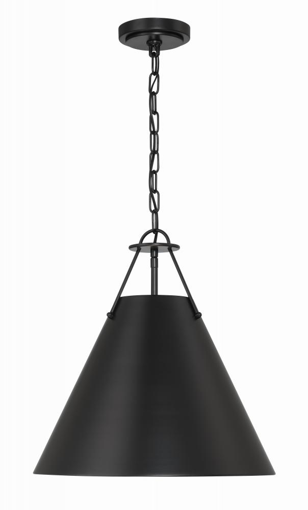 Xavier 3 Light Matte Black Pendant