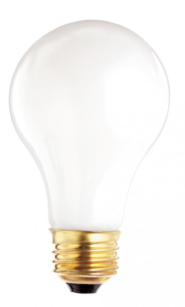 60 Watt A19 Incandescent; Frost; 1500 Average rated hours; 610 Lumens; Medium base; 120 Volt; 4/Pack