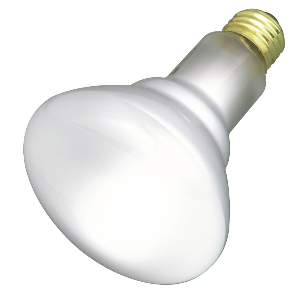 65 Watt BR30 Incandescent; Frost; 2000 Average rated hours; 620 Lumens; Medium base; 130 Volt