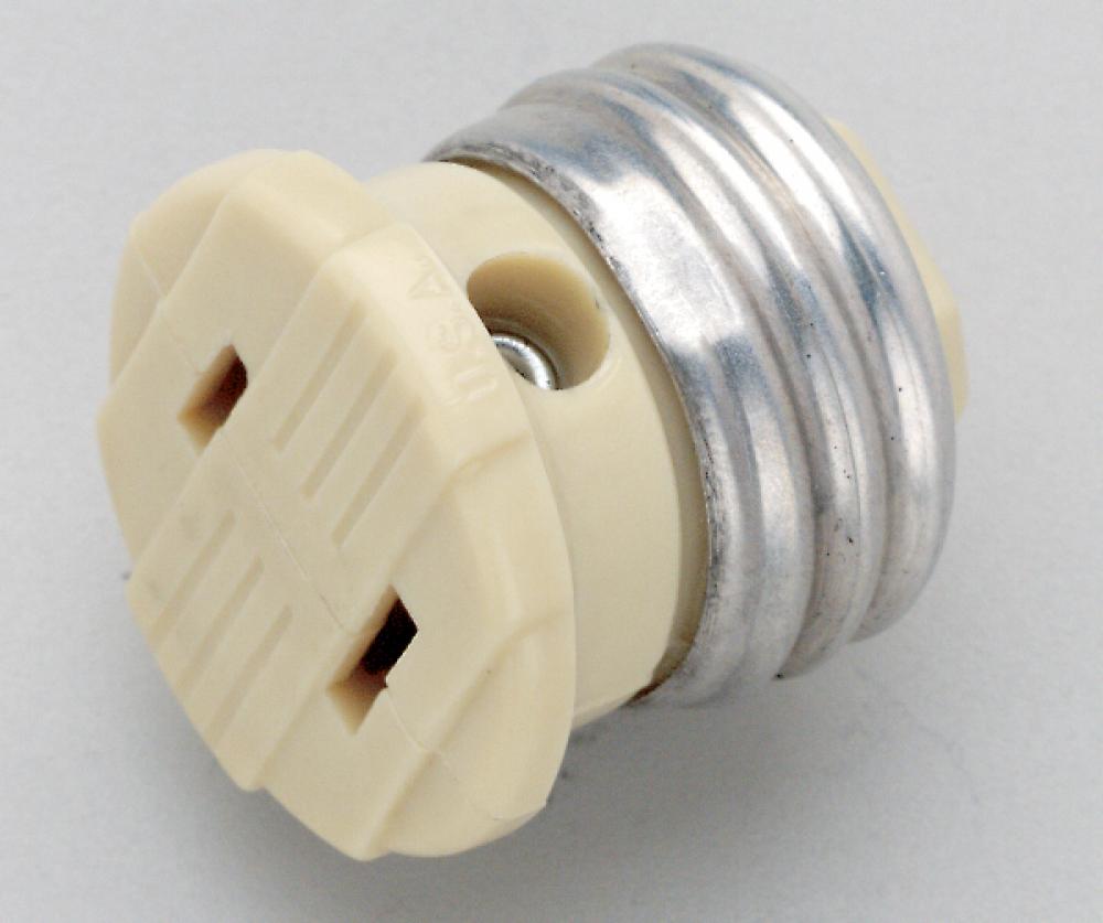 Bakelite Female Screw Plug; Ivory Finish