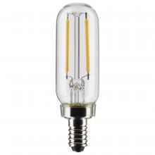 Satco Products Inc. S21340 - 2.8 Watt T6 LED; Clear; Candelabra base; 90 CRI; 2700K; 120 Volt