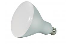 Satco Products Inc. S9639 - 16.5 Watt; LED BR40; 3000K; 103 deg. Beam Angle; Medium base; 120 Volt; Dimmable