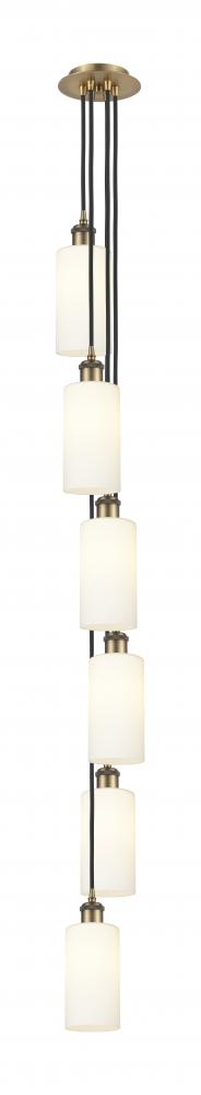 Crown Point - 6 Light - 7 inch - Brushed Brass - Multi Pendant