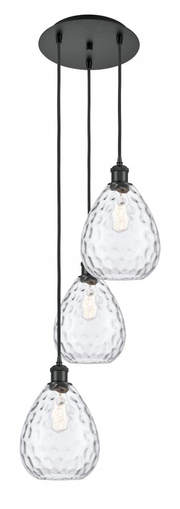 Waverly - 3 Light - 15 inch - Matte Black - Cord Hung - Multi Pendant