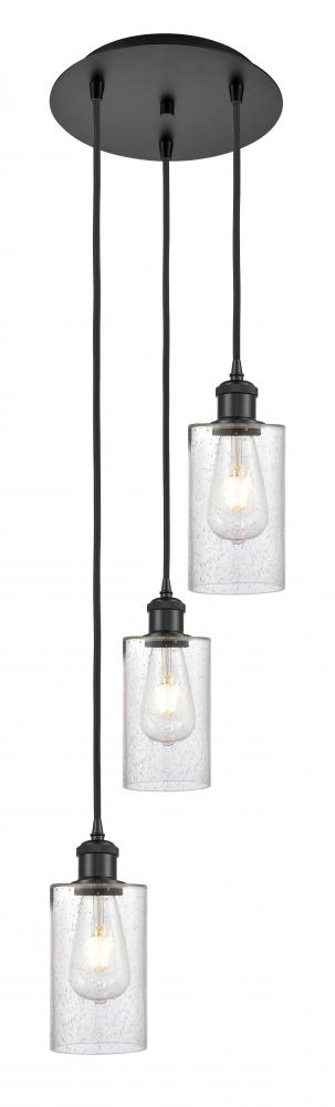 Clymer - 3 Light - 10 inch - Matte Black - Cord Hung - Multi Pendant