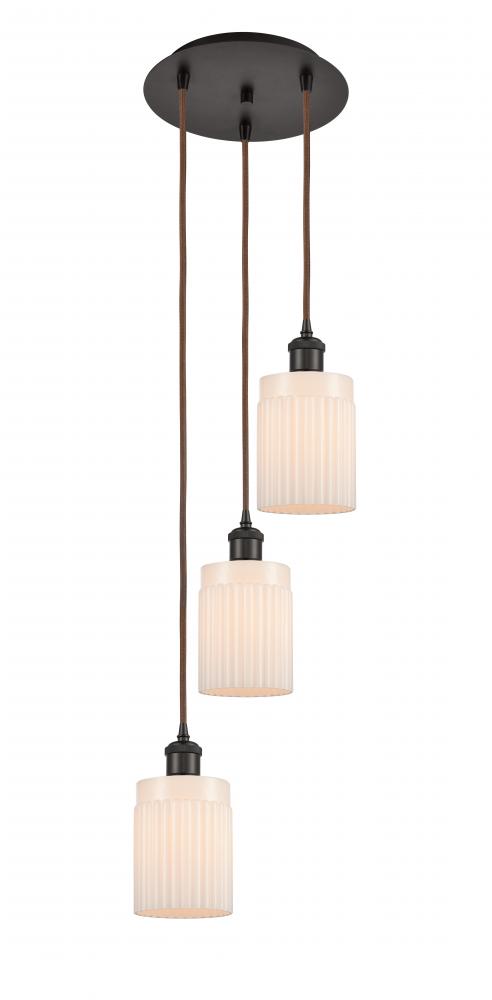 Hadley - 3 Light - 11 inch - Oil Rubbed Bronze - Cord Hung - Multi Pendant