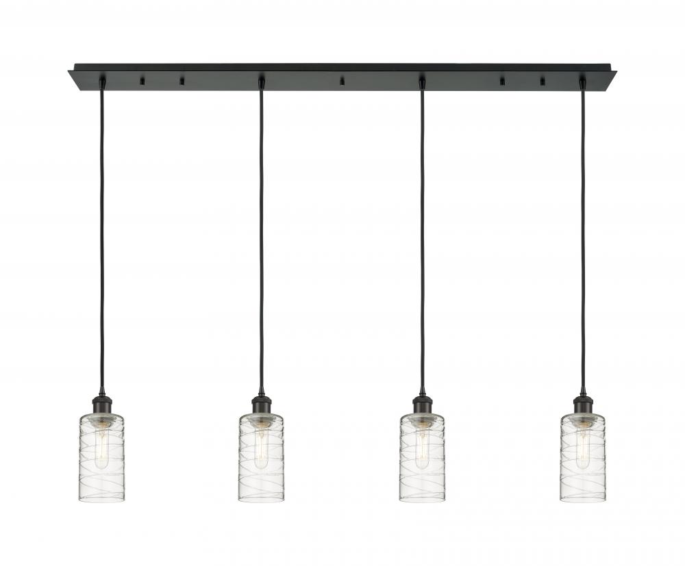 Crown Point - 4 Light - 49 inch - Matte Black - Linear Pendant