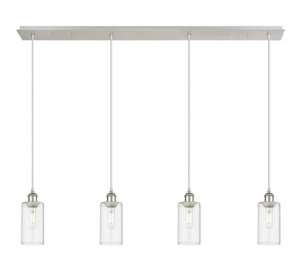 Crown Point - 4 Light - 49 inch - Polished Nickel - Linear Pendant