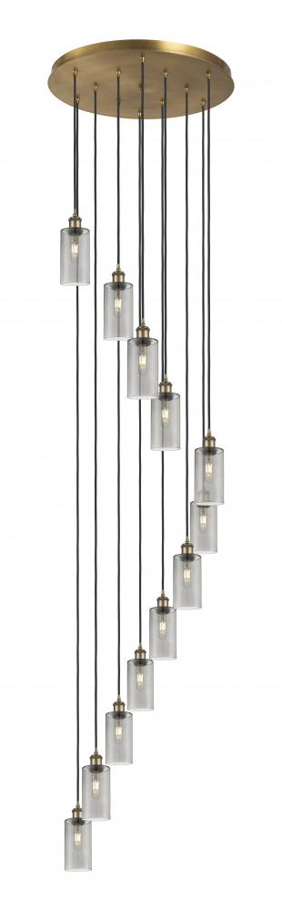 Crown Point - 12 Light - 24 inch - Brushed Brass - Multi Pendant