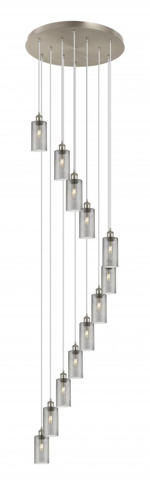 Crown Point - 12 Light - 24 inch - Brushed Satin Nickel - Multi Pendant