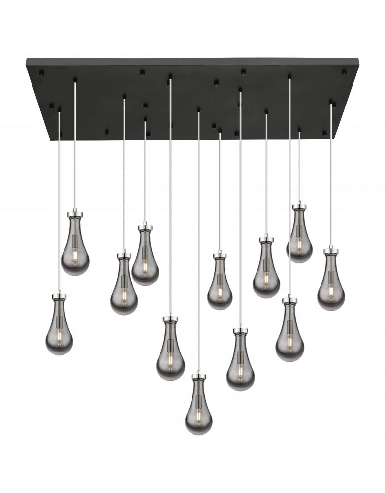 Owego - 13 Light - 54 inch - Polished Nickel - Multi Pendant