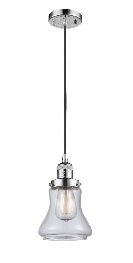 Bellmont - 1 Light - 6 inch - Polished Chrome - Cord hung - Mini Pendant