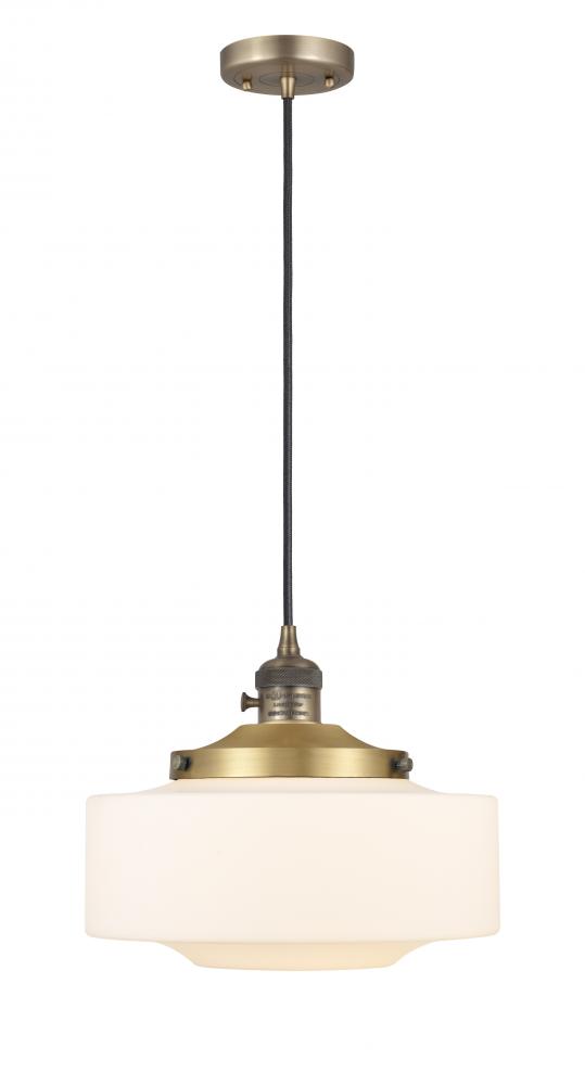 Bridgeton - 1 Light - 16 inch - Brushed Brass - Cord hung - Mini Pendant