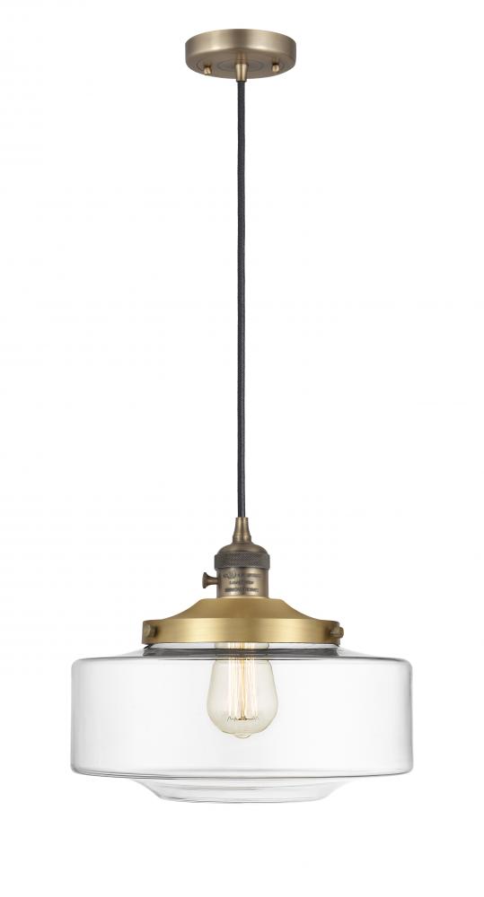 Bridgeton - 1 Light - 16 inch - Brushed Brass - Cord hung - Mini Pendant