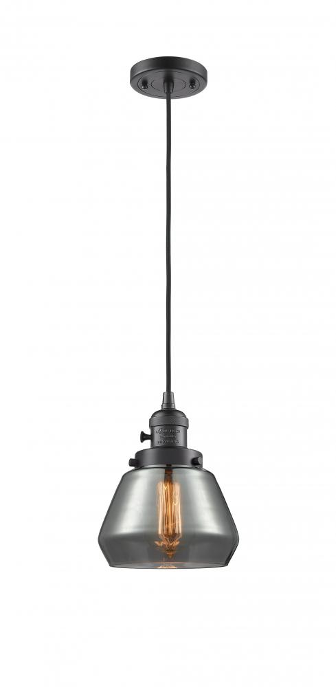 Fulton - 1 Light - 7 inch - Oil Rubbed Bronze - Cord hung - Mini Pendant