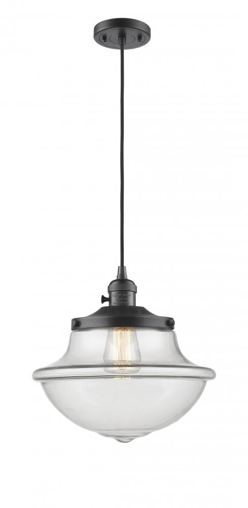 Oxford - 1 Light - 12 inch - Oil Rubbed Bronze - Cord hung - Mini Pendant