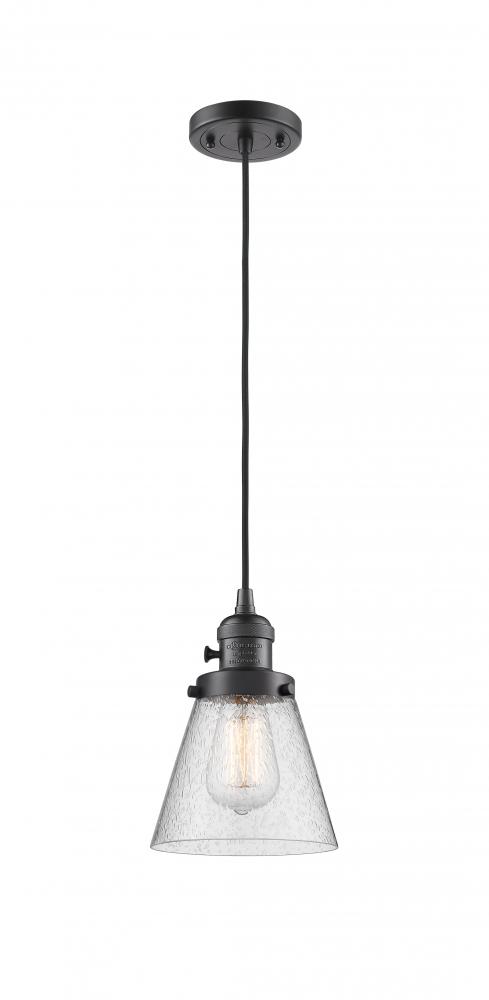 Cone - 1 Light - 6 inch - Oil Rubbed Bronze - Cord hung - Mini Pendant