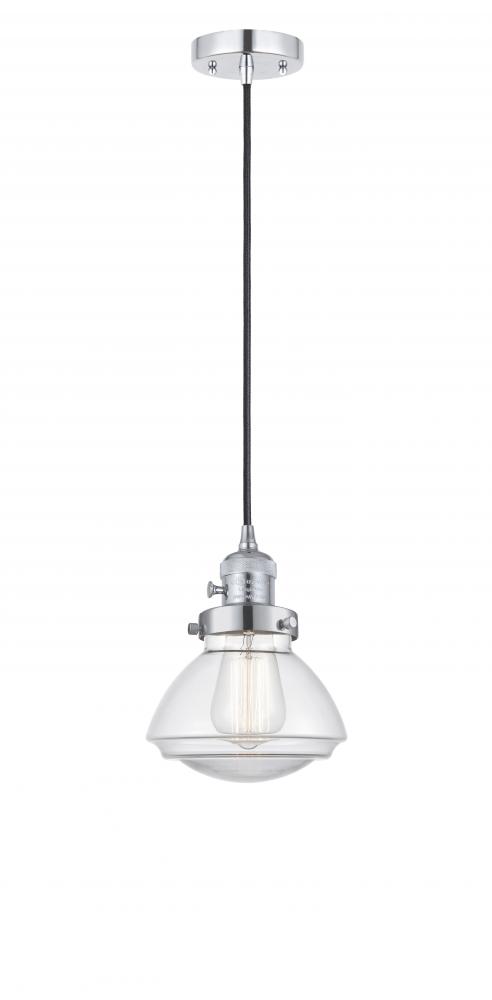 Olean - 1 Light - 7 inch - Polished Chrome - Cord hung - Mini Pendant