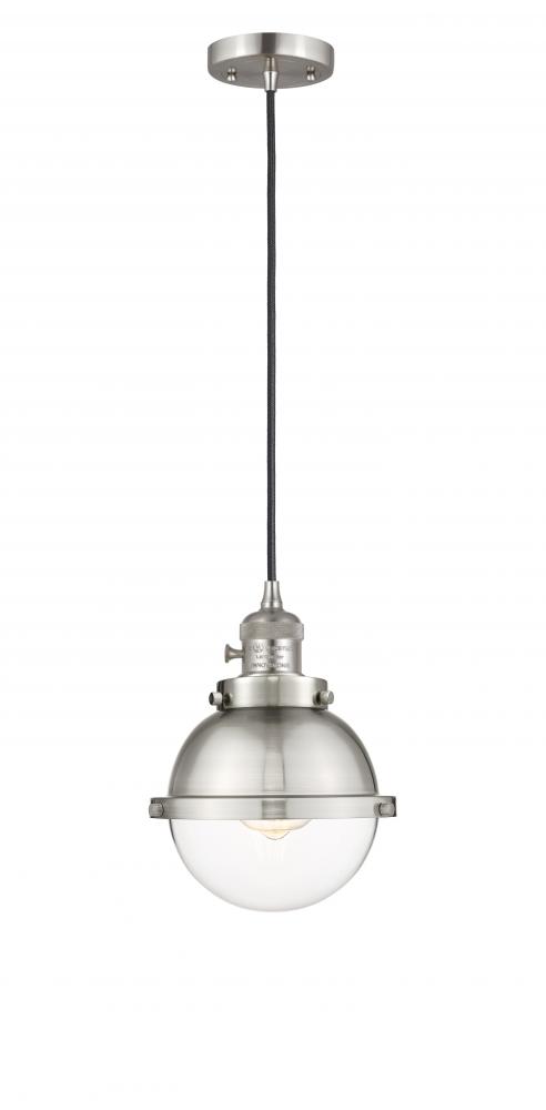 Hampden - 1 Light - 7 inch - Brushed Satin Nickel - Cord hung - Mini Pendant