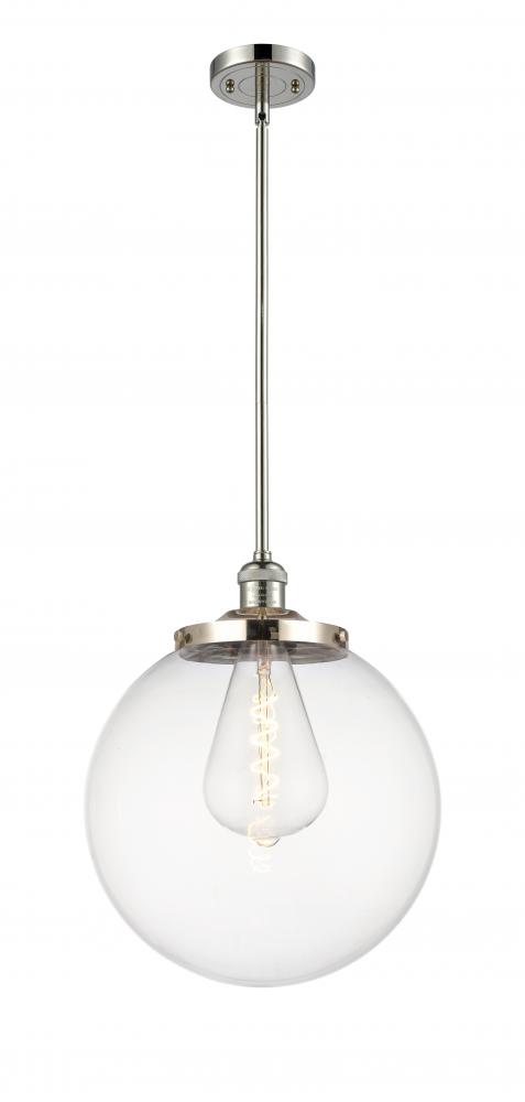 Beacon - 1 Light - 14 inch - Polished Nickel - Stem Hung - Pendant