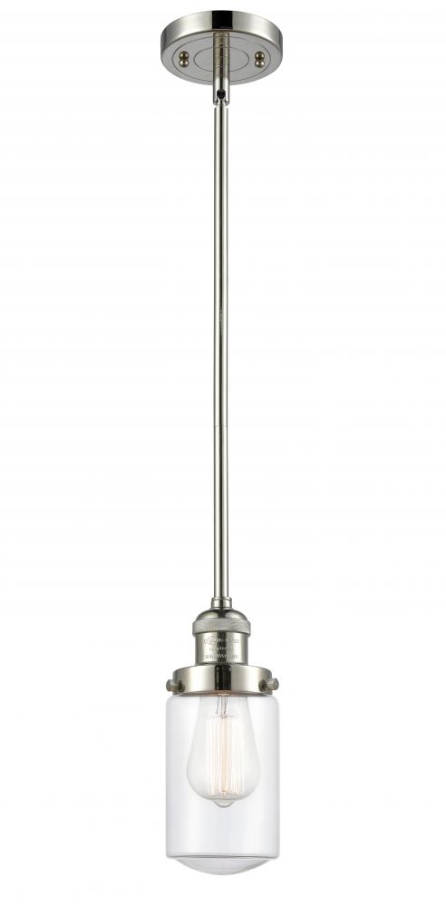 Dover - 1 Light - 5 inch - Polished Nickel - Stem Hung - Mini Pendant