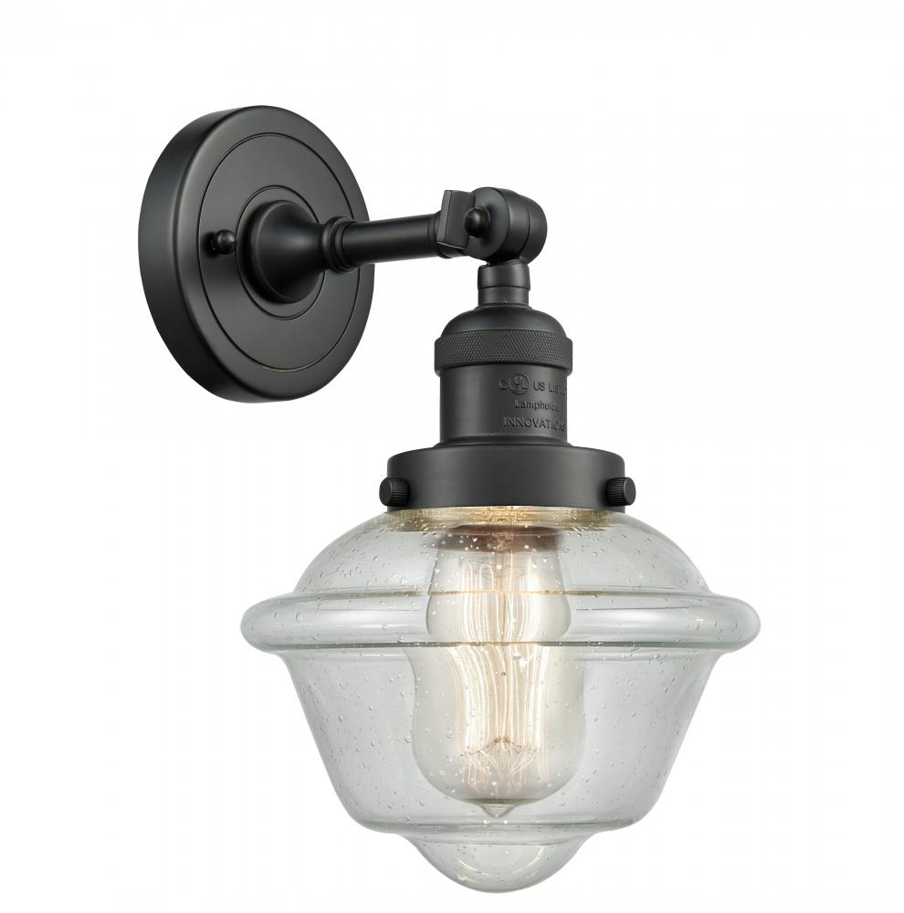 Oxford - 1 Light - 8 inch - Matte Black - Sconce