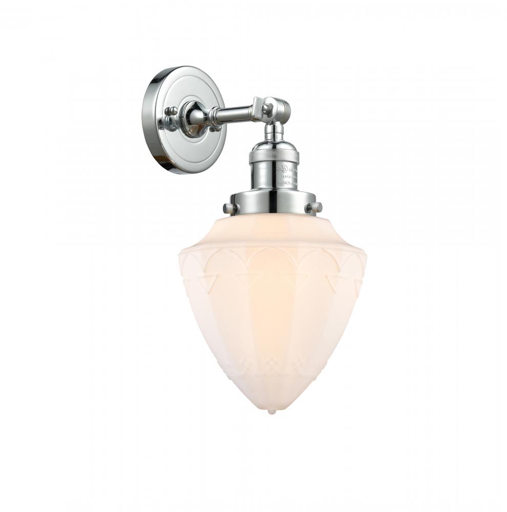 Bullet - 1 Light - 7 inch - Polished Chrome - Sconce