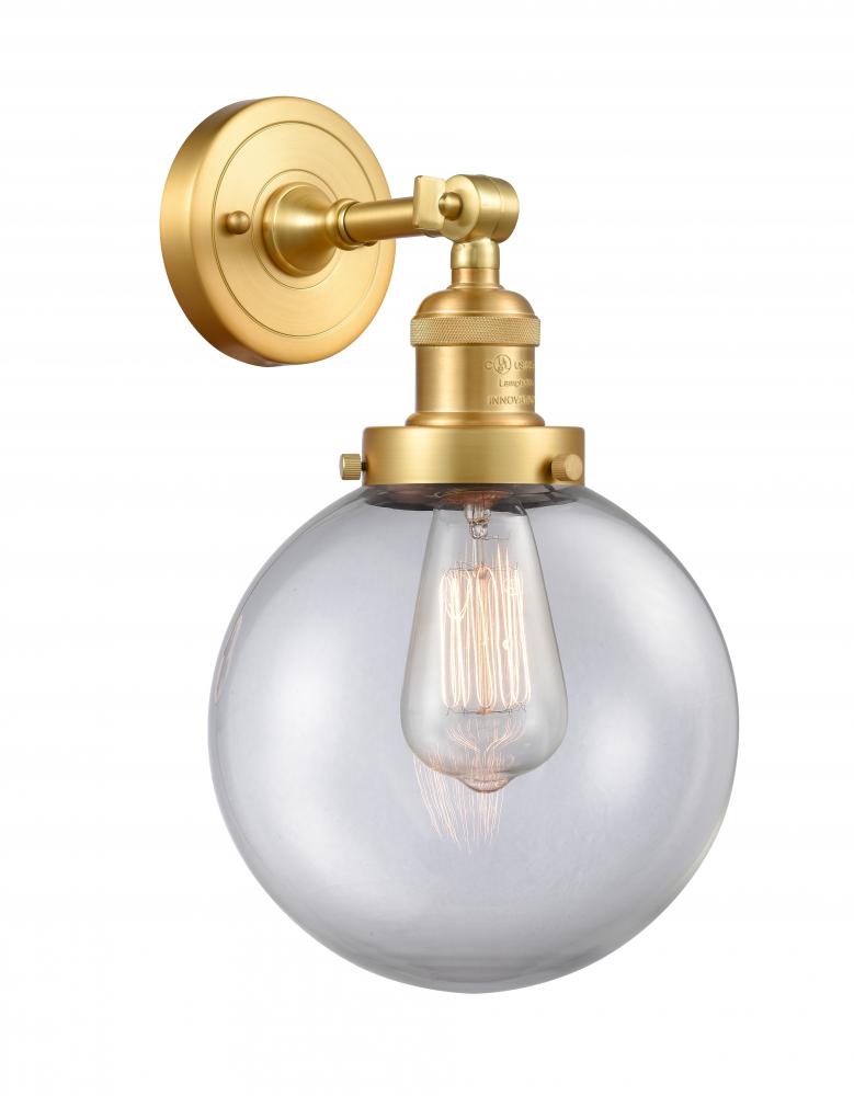 Beacon - 1 Light - 8 inch - Satin Gold - Sconce